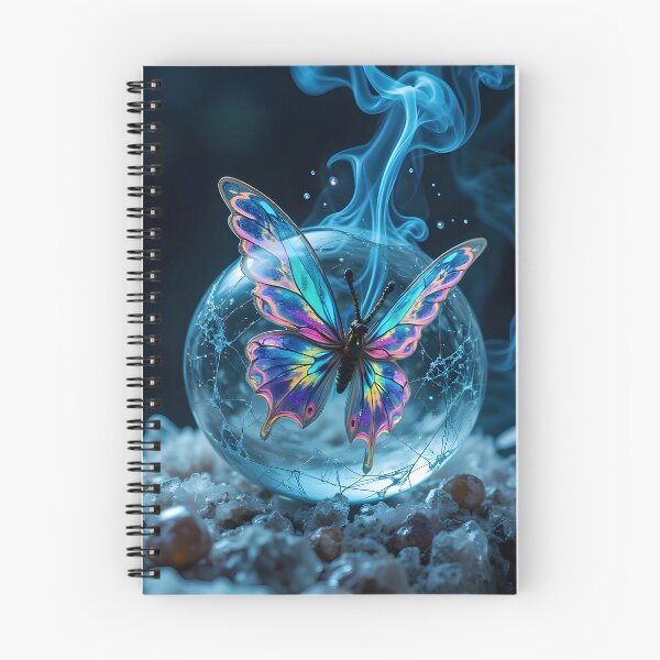 Item preview, Bioluminescent Alien Butterfly Breaking Free: Surreal Prism Art designed and sold by aiEuroGirls.
