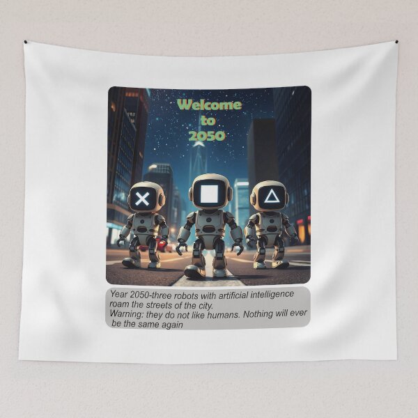 Item preview, Invasion of Artificial Intelligence robots designed and sold by GiCapgraphics.