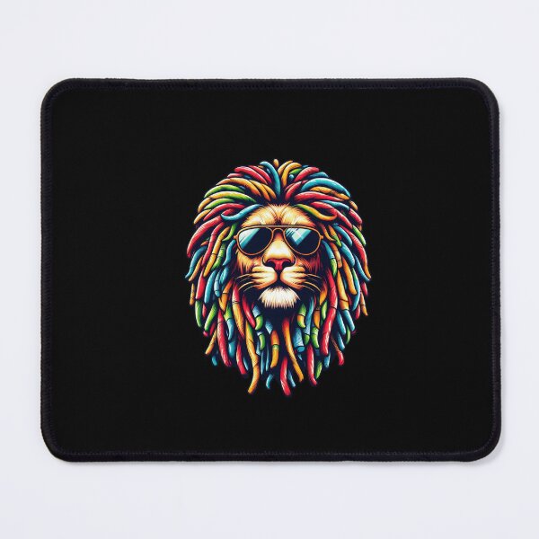 Item preview, Rasta Lion Cool Dreadlock Reggae Music Lovers designed and sold by Dressed For Duty.