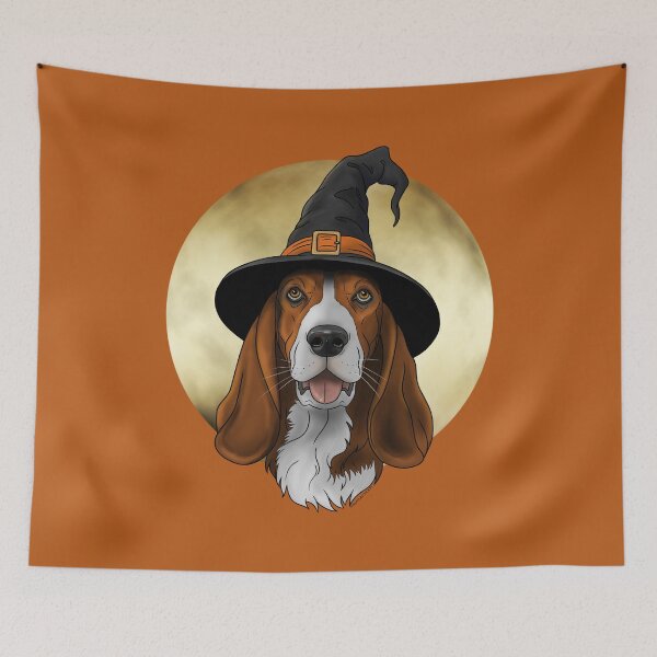 Item preview, Witchy Basset Hound designed and sold by DappledMoon.