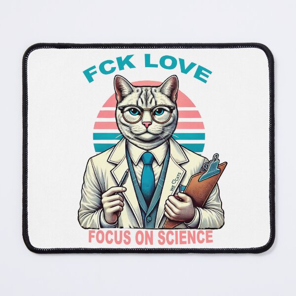 Item preview, "Fck Love - Focus On Science" Funny T-shirt & Sticker designed and sold by WeLoveCatss.