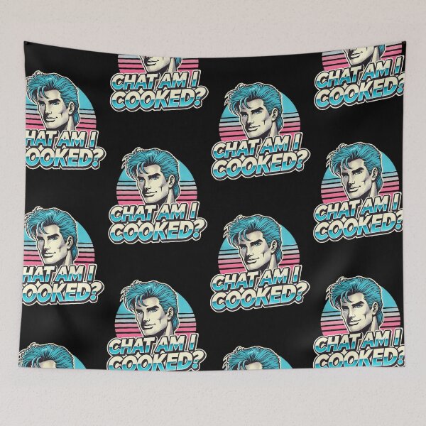 Item preview, Chat am I cooked gaming streamer slang humour designed and sold by ChadWizard.