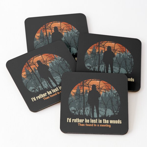 Item preview, I'd Rather Be Lost in the Woods Hiking T Shirt  designed and sold by ngedupdorjee.