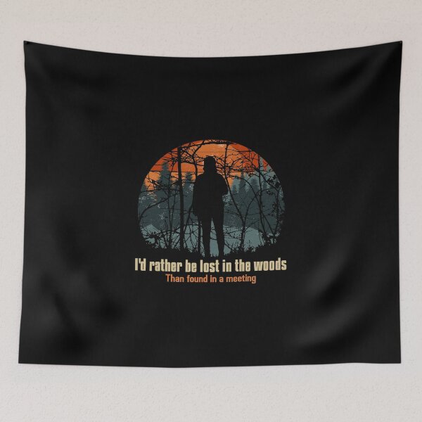 Item preview, I'd Rather Be Lost in the Woods Hiking T Shirt designed and sold by ngedupdorjee.