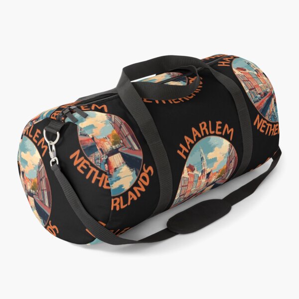 Item preview, Haarlem in Noord-Holland Netherlands Retro Travel Art Badge designed and sold by MaateoDesign.