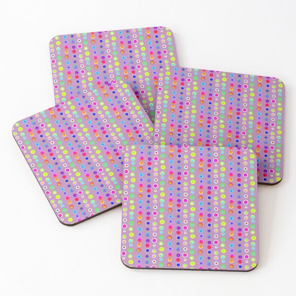 Item preview, Bright purple multi color dot pattern | Purple colorful multicolor circles design designed and sold by lausn.