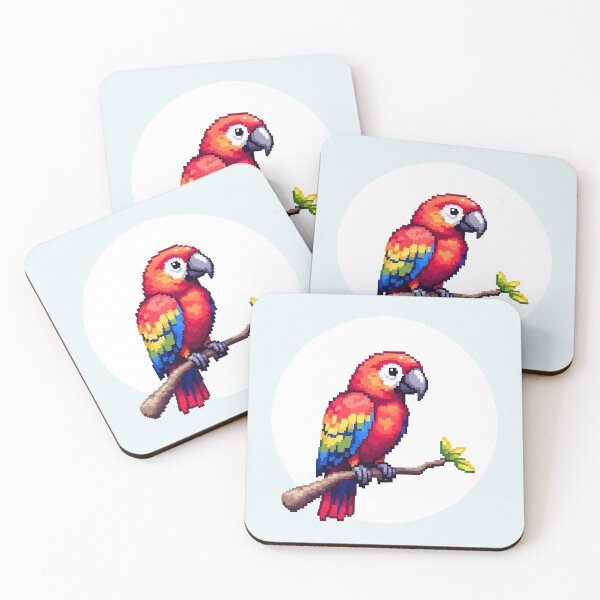 Item preview, Pixel Parrot: Tropical Perch designed and sold by Jollys-ArtShop.