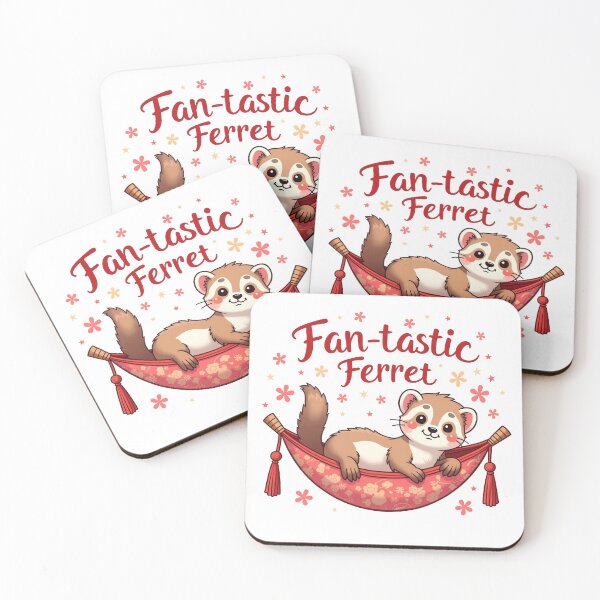 Item preview, Adorable Ferret Relaxing in a Hammock designed and sold by Bulwshop.