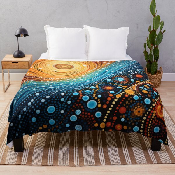 Item preview, Aboriginal Inspired Dot Art - Rise From The East designed and sold by GrinGalore.