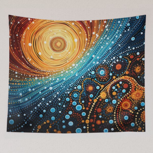 Item preview, Aboriginal Inspired Dot Art - Rise From The East designed and sold by GrinGalore.