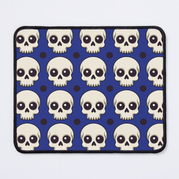 Item preview, Pattern of skull on a blue background designed and sold by Topmel.