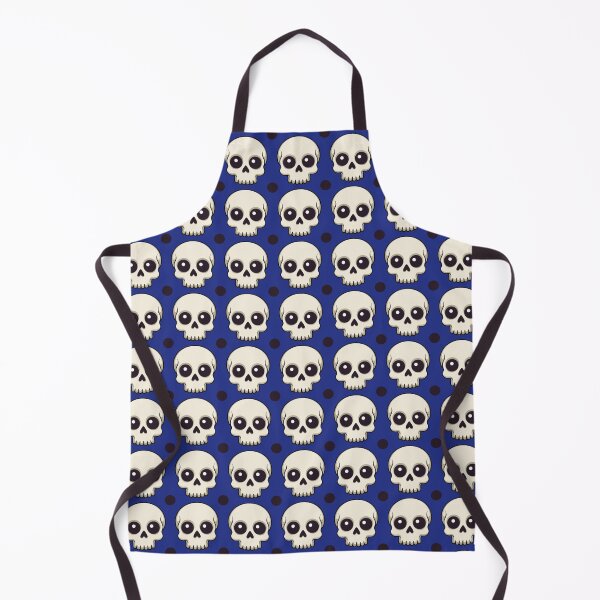 Item preview, Pattern of skull on a blue background designed and sold by Topmel.