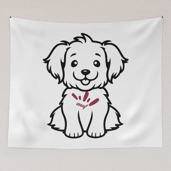Item preview, cut dog, woof,  designed and sold by BOOM BOOM .