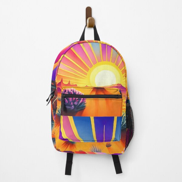 Item preview, Desert Sunset Dreamscape - Cactus, Sun Beams, Desert Floor -Vibrant Abstract Art designed and sold by Loving Nature Gifts.