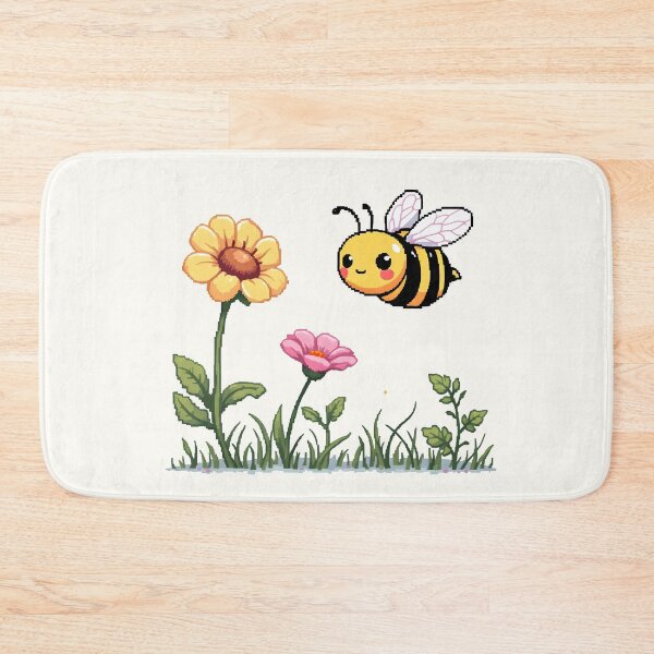 Item preview, Pixel Bee: Buzzing Blooms designed and sold by Jollys-ArtShop.