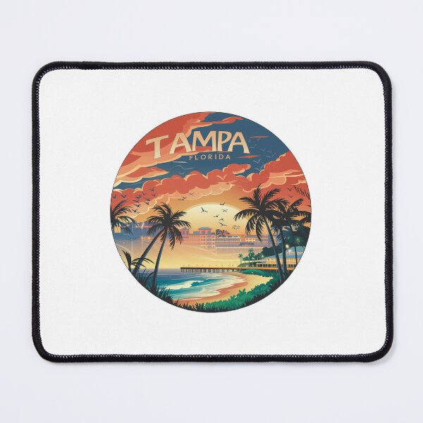 Item preview, Tampa Florida | Florida Tropical Sunset - Vibrant Beach Scene designed and sold by CircinusStore.