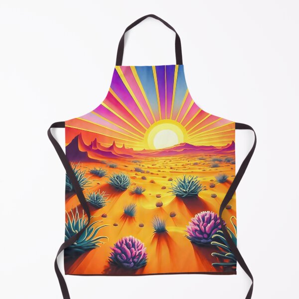 Item preview,  Desert Sunset Dreamscape - Cactus, Sun Beams, Desert Floor -Vibrant Abstract Art designed and sold by Loving Nature Gifts.