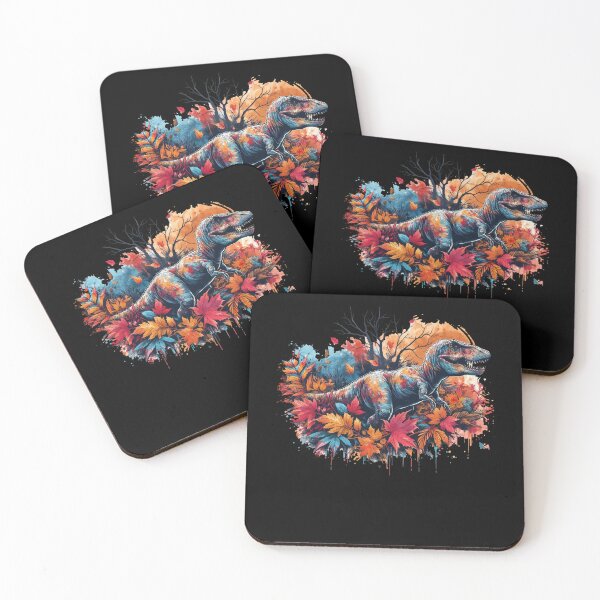 Item preview, T-Rex Fall Leaves Thanksgiving Day Dinosaur Boys Girls designed and sold by Dressed For  Duty.