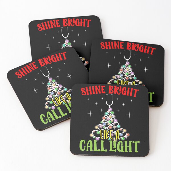 Item preview, Shine Bright Like A Call Light Nurse Nursing Xmas Lights designed and sold by Dressed For  Duty.