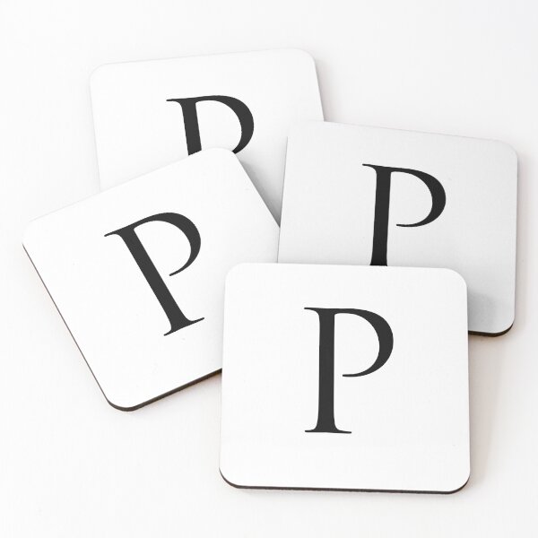 Item preview, Capital Letter P - Stylish Serif Font (Black) designed and sold by STUDIO-72.
