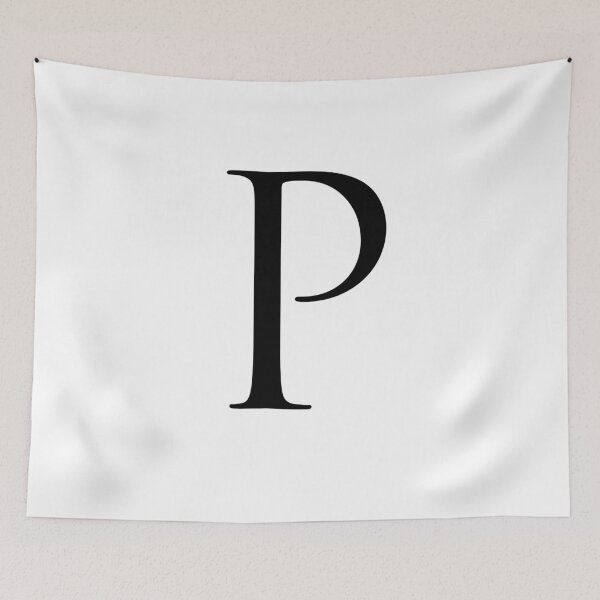 Item preview, Capital Letter P - Stylish Serif Font (Black) designed and sold by STUDIO-72.