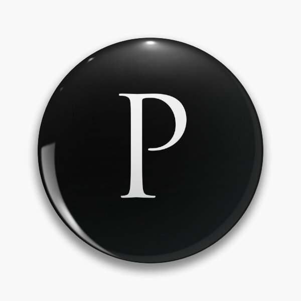 Item preview, Capital Letter P - Stylish Serif Font (White) designed and sold by STUDIO-72.