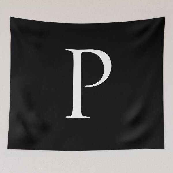 Item preview, Capital Letter P - Stylish Serif Font (White) designed and sold by STUDIO-72.