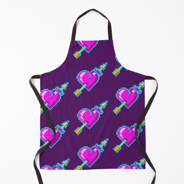 Item preview, Arrow through the neon heart - pixel art (no background) designed and sold by bugbeast.