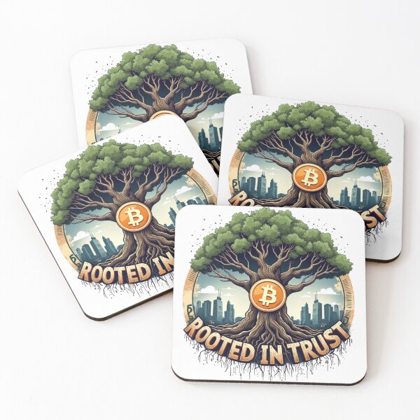 Item preview, Bitcoin "Rooted in Trust" Growth Tee designed and sold by TrendVoyager.