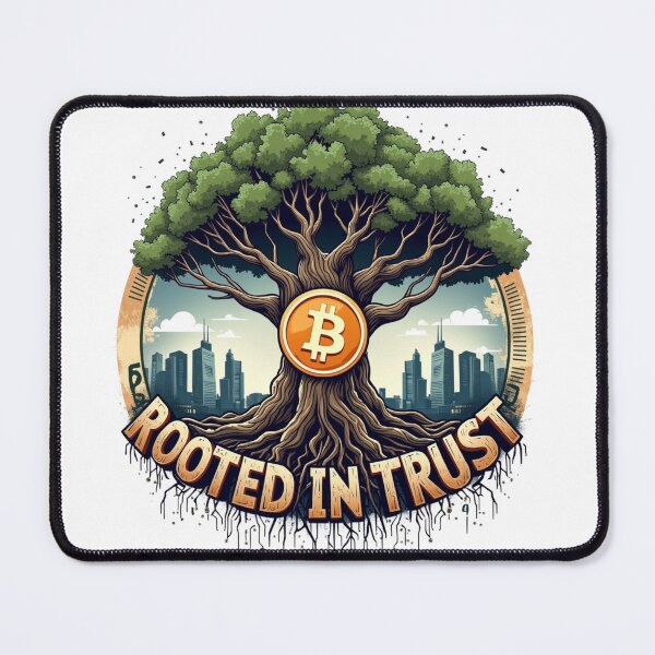 Item preview, Bitcoin "Rooted in Trust" Growth Tee designed and sold by TrendVoyager.