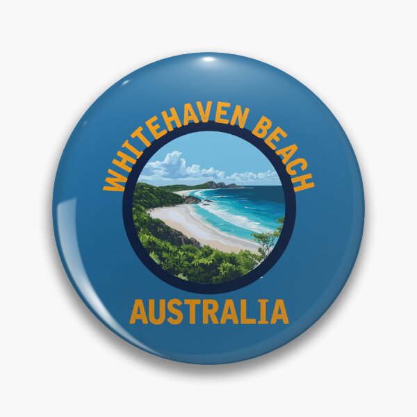 Item preview, Whitehaven Beach - Australia (with Orange Lettering) designed and sold by VelvetRoom.