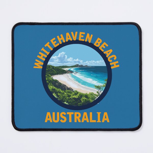 Item preview, Whitehaven Beach - Australia (with Orange Lettering) designed and sold by VelvetRoom.