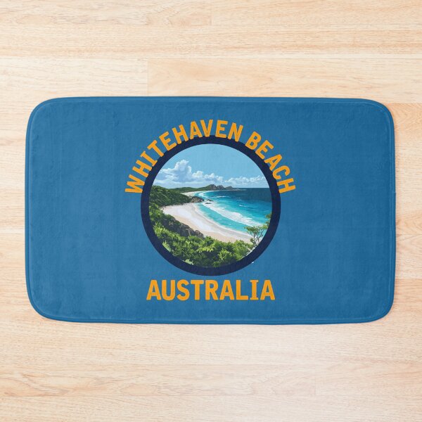 Item preview, Whitehaven Beach - Australia (with Orange Lettering) designed and sold by VelvetRoom.