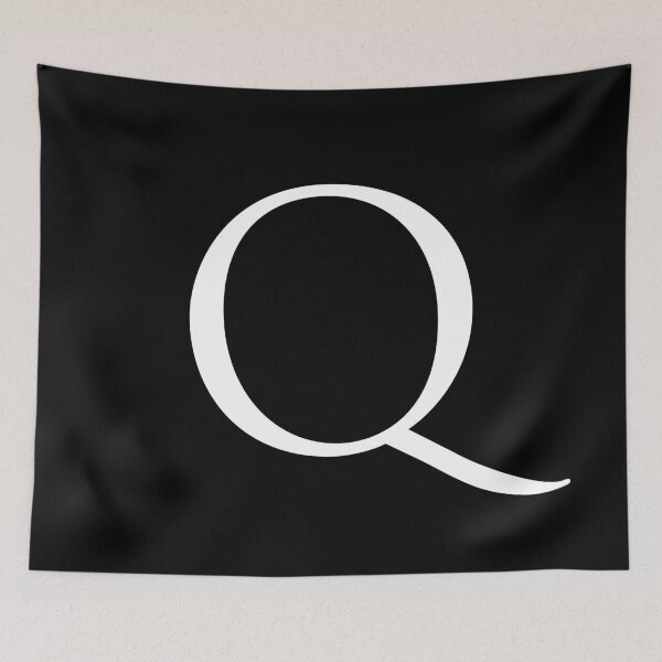 Item preview, Capital Letter Q - Stylish Serif Font (White) designed and sold by STUDIO-72.