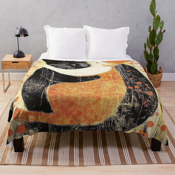 Item preview, adorable abstract hugging cats print, designed and sold by dcrc.