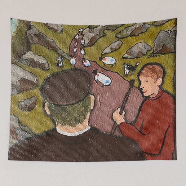 Item preview, "Bringing home the sheep" designed and sold by Echoes of Ireland.
