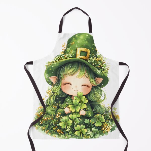 Item preview, Cute Kawaii Leprechaun Girl Watercolor St. Patrick’s Day T-Shirt designed and sold by AnnDesignStudio.