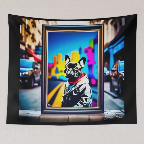 Item preview, Urban graffiti street art French Bulldog designed and sold by Drone-tees.