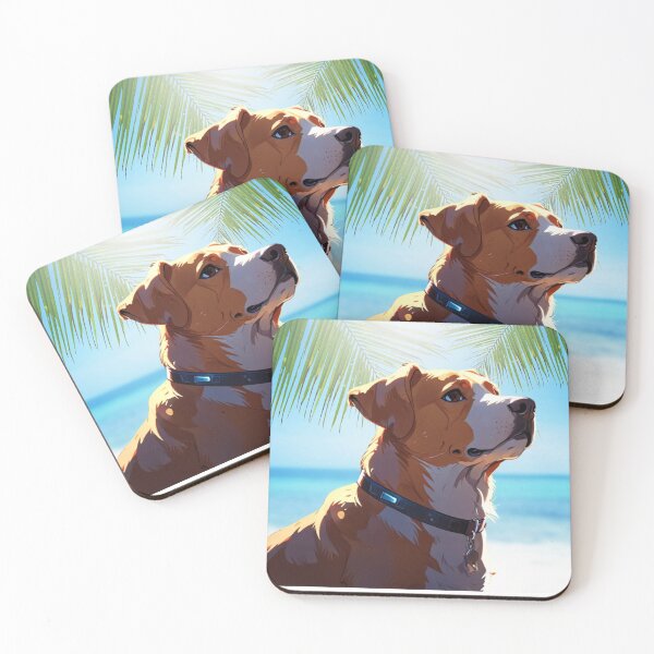 Item preview, Adorable dog enjoying the beach designed and sold by FreeSoulLab.
