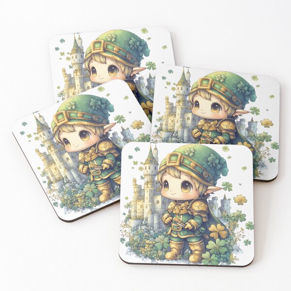 Item preview, Cute Chibi Elf St. Patrick’s Day T-Shirt – Lucky Irish Fantasy Design designed and sold by AnnDesignStudio.