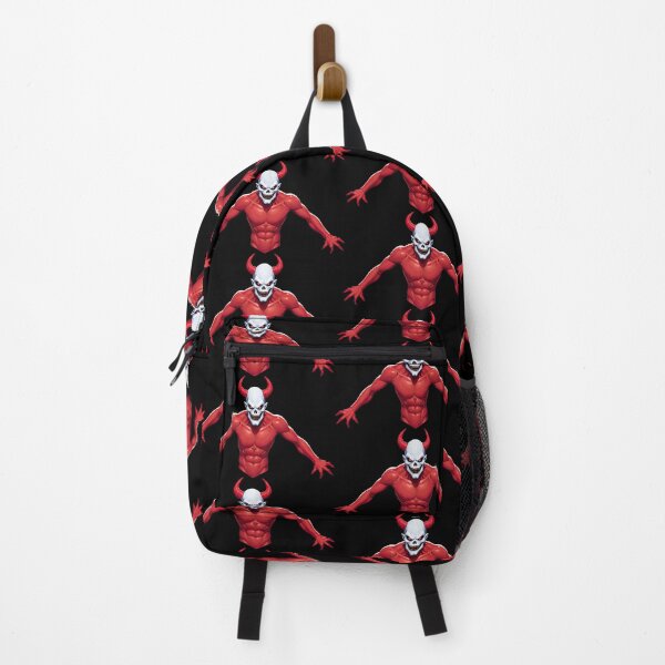 Item preview, Red Demon with Skull-like Face on Transparent Background designed and sold by artwaves.