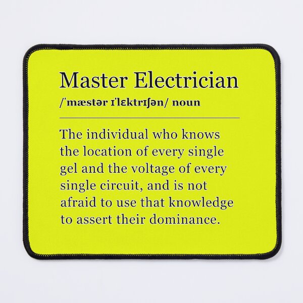 Item preview, Theater Definitions - Master Electrician: Funny Theater T-Shirt, Gift for Lighting Wizards designed and sold by Varlo.