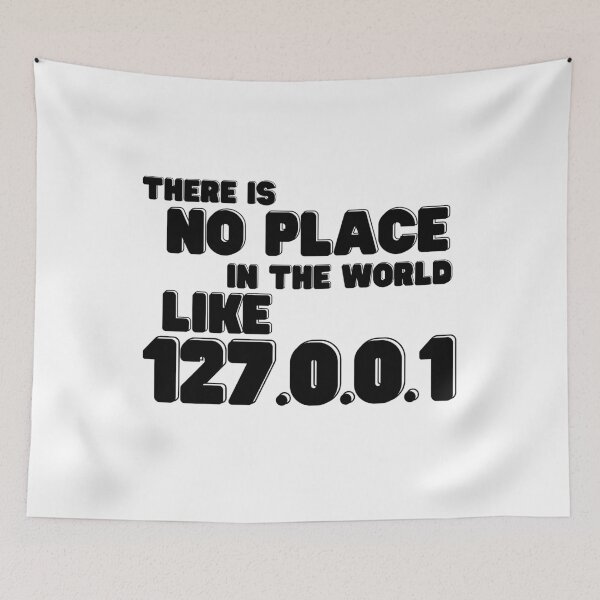 Item preview, 127.0.0.1 – No Place Like Home Address designed and sold by CleanDecor.