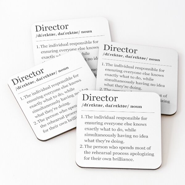 Item preview, Theater Definitions - Director: Funny Theater T-Shirt, Gift for Creative Leaders designed and sold by Varlo.
