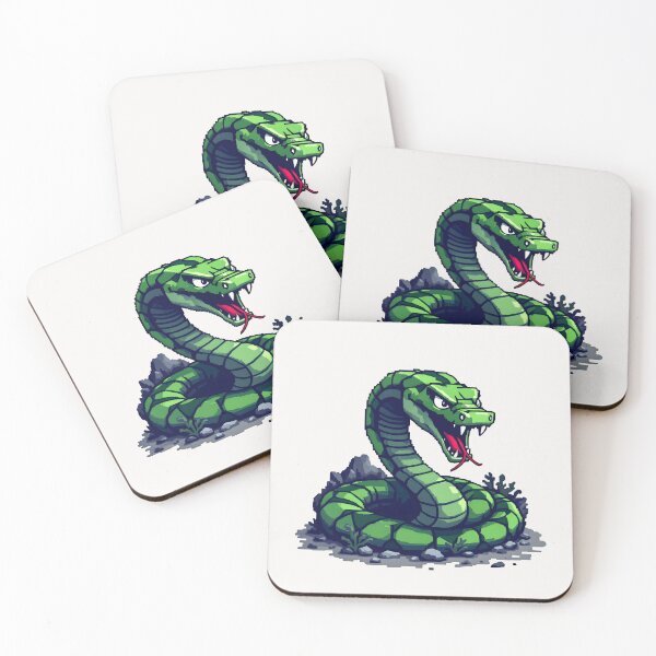 Item preview, Pixel Snake: Striking Stance designed and sold by Jollys-ArtShop.