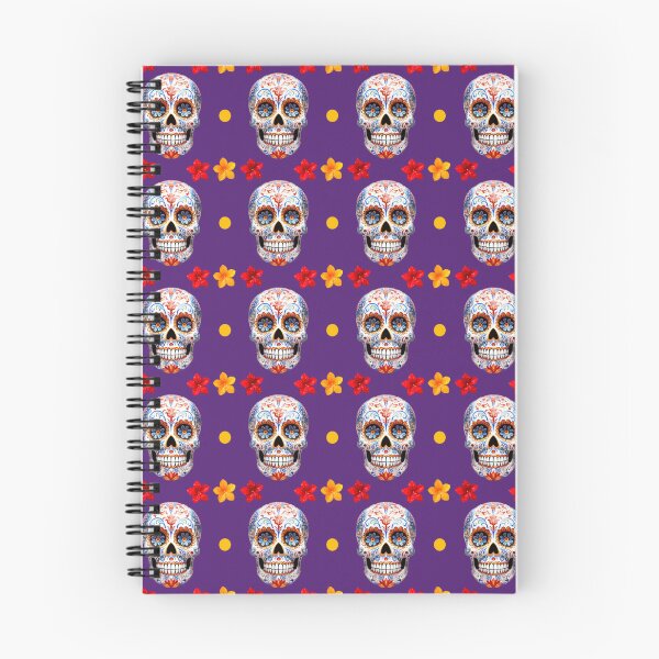 Aperçu de l'œuvre Mexican skull and flowers pattern créée et vendue par Topmel.