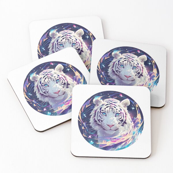 Item preview, Cute galaxy White Tiger designed and sold by SMARTKIT  DESIGNAGENCY.
