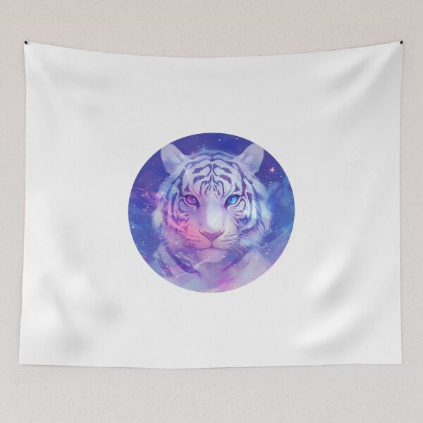 Item preview, Cute galaxy White Tiger designed and sold by SMARTKIT  DESIGNAGENCY.