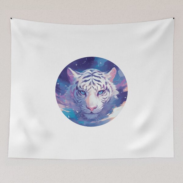 Item preview, Cute galaxy White Tiger designed and sold by SMARTKIT  DESIGNAGENCY.