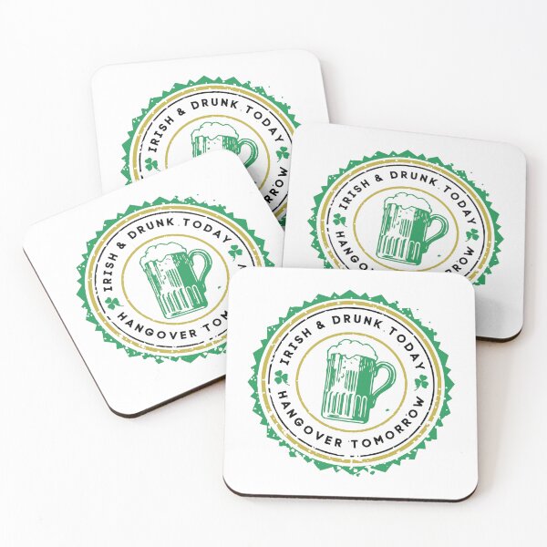 Item preview, Funny St Paddys Day - Irish and Drunk Today Hangover Tomorrow - March 17th designed and sold by DesignByLeo.